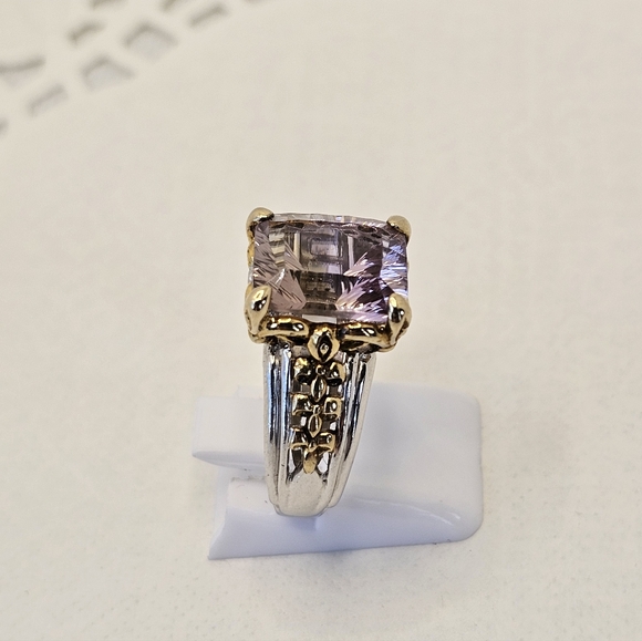 Rare Victoria Wieck Ametrine Ring Sterling Silver & 14k Size 7! - Picture 6 of 8